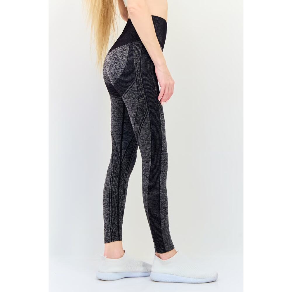 The Giving Movement Contour Leggings Gray Black Seamless Sculpt S